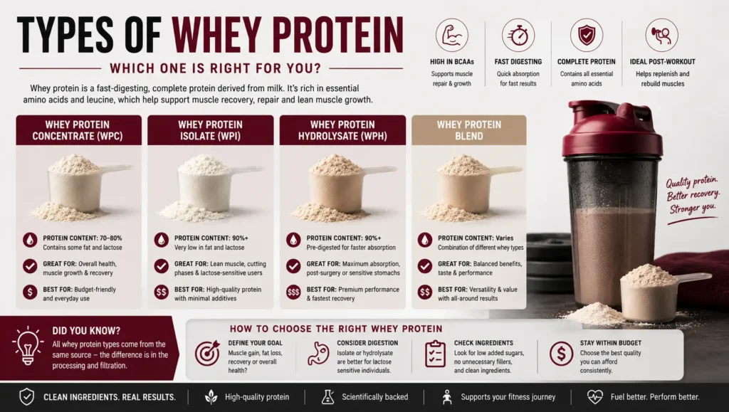 types of whey protein